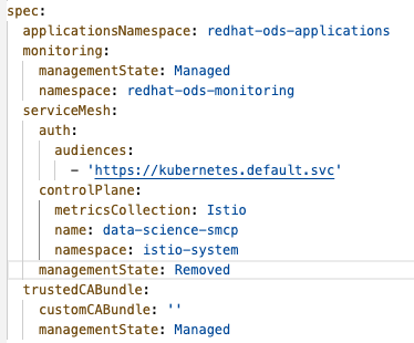 ServiceMesh configuration