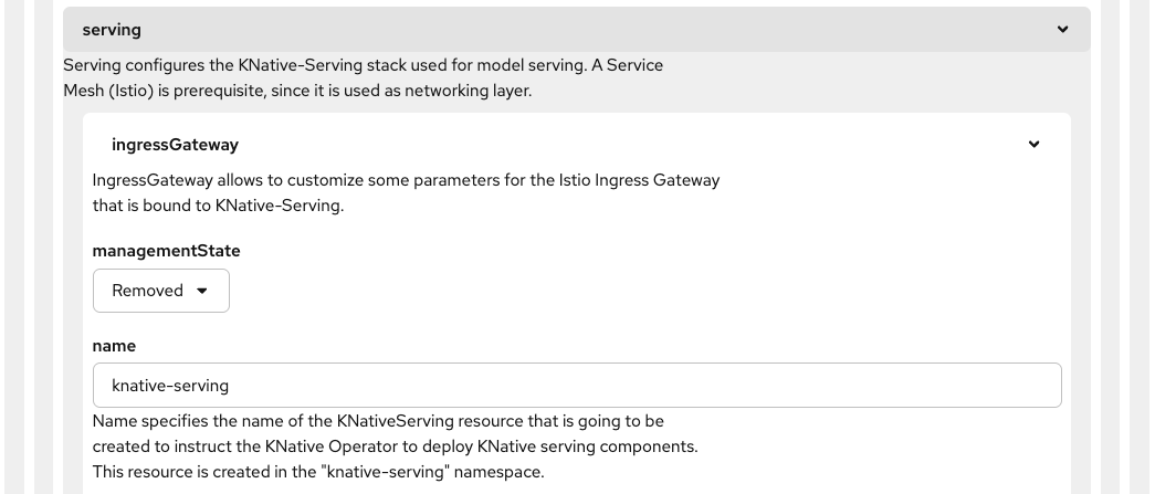 KNative-Serving configuration