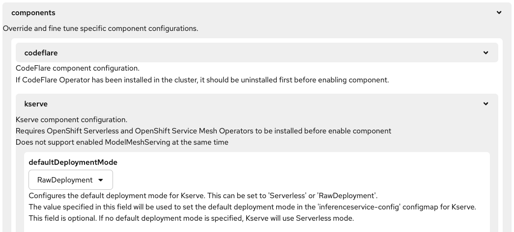 Kserve configuration