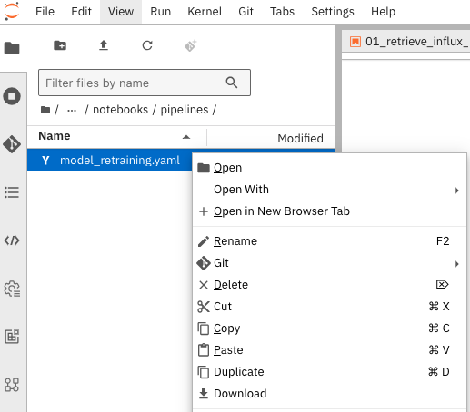 Download pipeline file